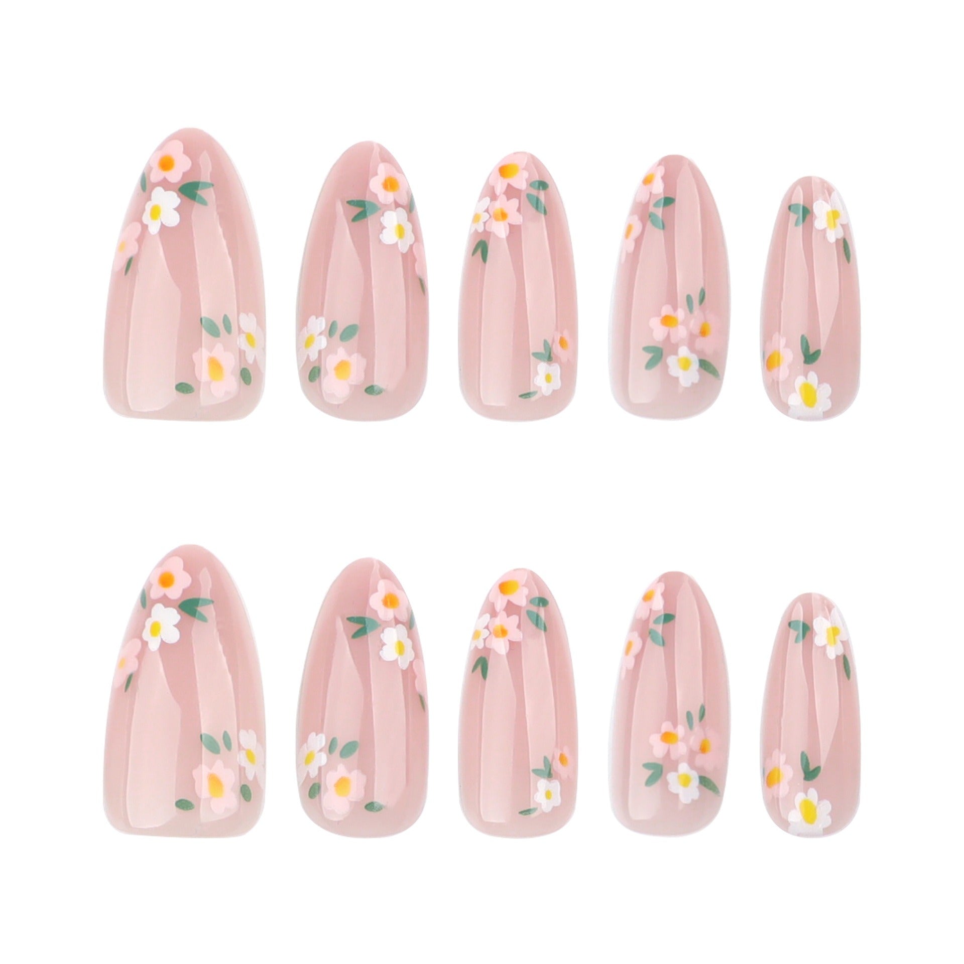 Soft Pink Shimmer Nails