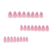Soft Pink Pearl Floral Nails