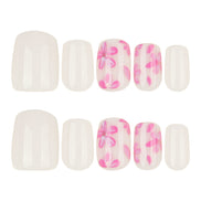 Blush Jelly Heart Art Nails