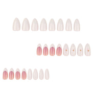 3D Pink Blossom French Tip in Dusty Rose & White Press-On Nails