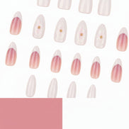 3D Pink Blossom French Tip in Dusty Rose & White Press-On Nails