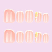 Soft Pink Ombre Accent Nails
