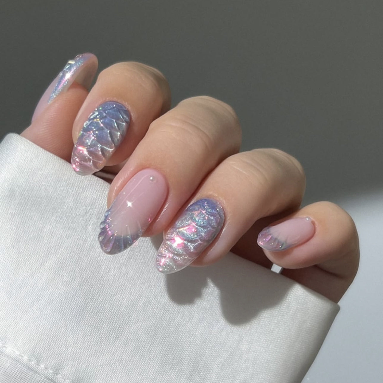 Tropical Sunset Mix Nails