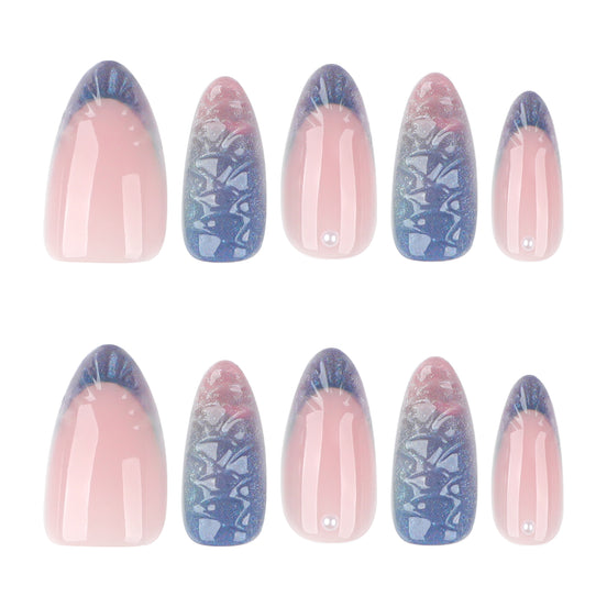 Tropical Sunset Mix Nails