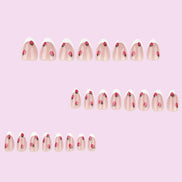 Strawberry French Press-On Nails