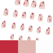 Strawberry French Press-On Nails