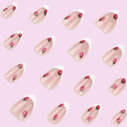 Strawberry French Press-On Nails