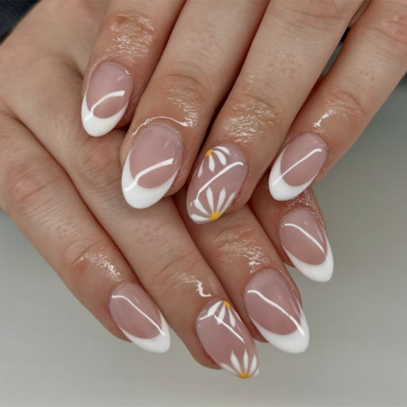 Strawberry French Tip Nails