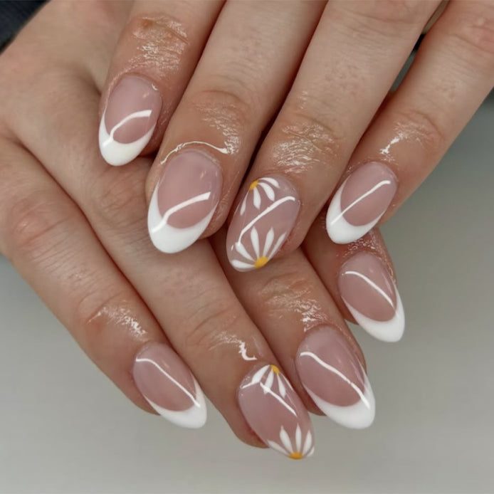 Strawberry French Tip Nails
