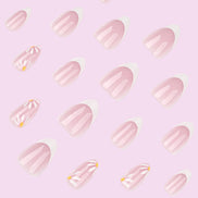 Strawberry French Tip Nails