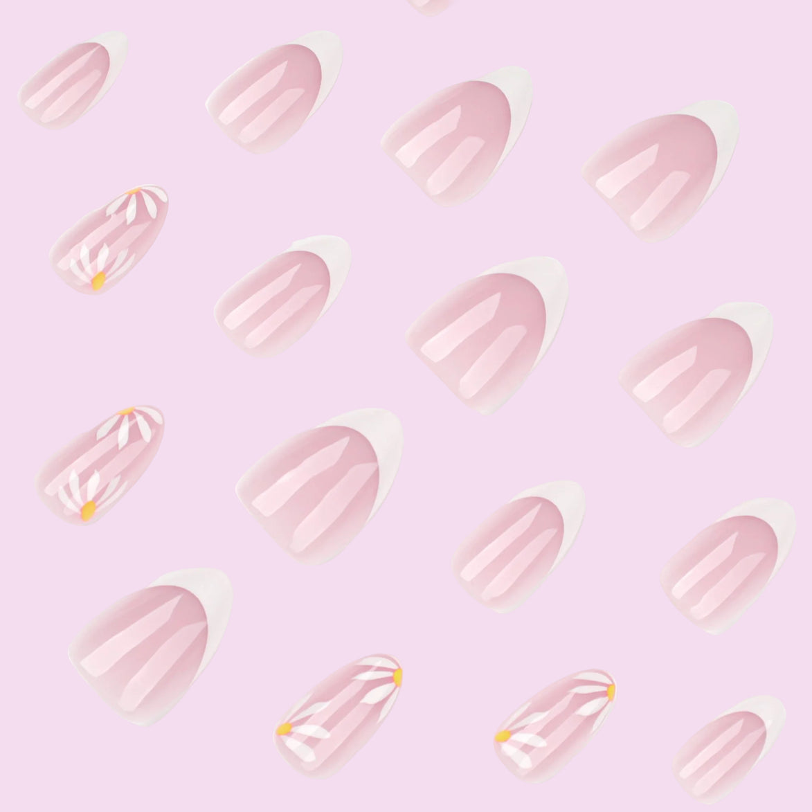 Strawberry French Tip Nails