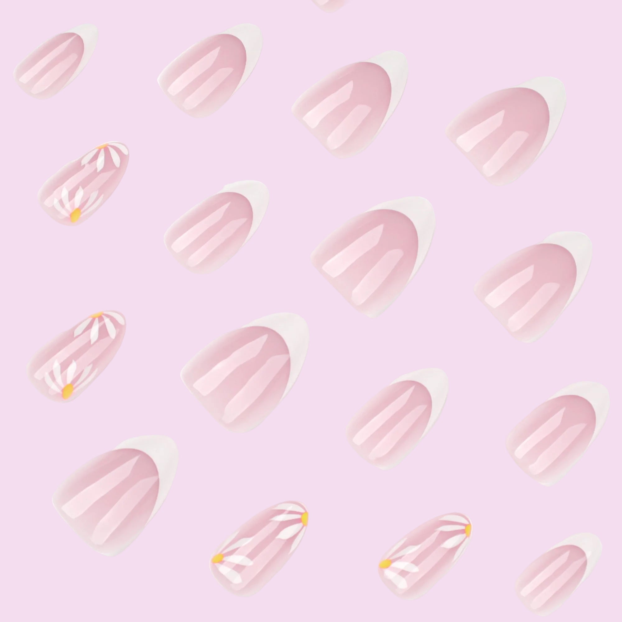 Strawberry French Tip Nails