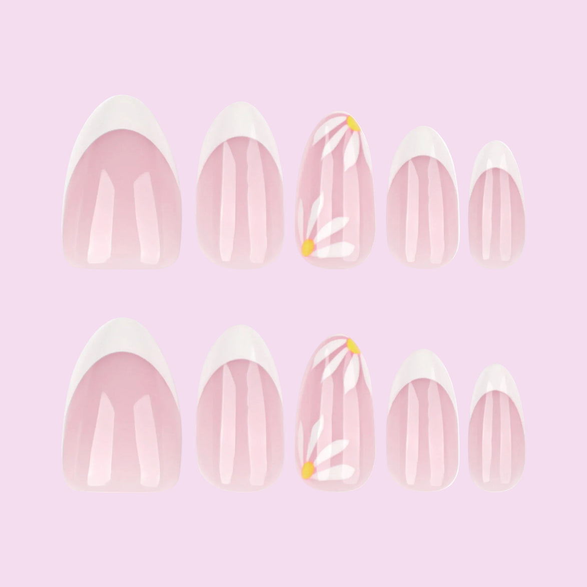 Strawberry French Tip Nails