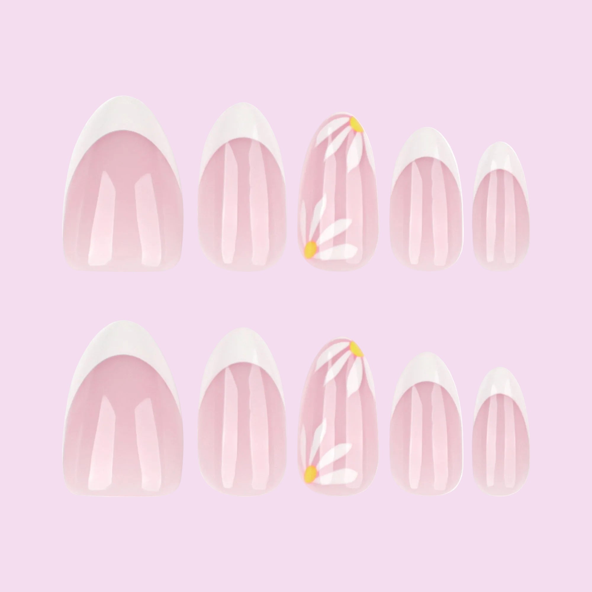 Strawberry French Tip Nails