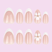 Rose Gold Wave Accent Nails