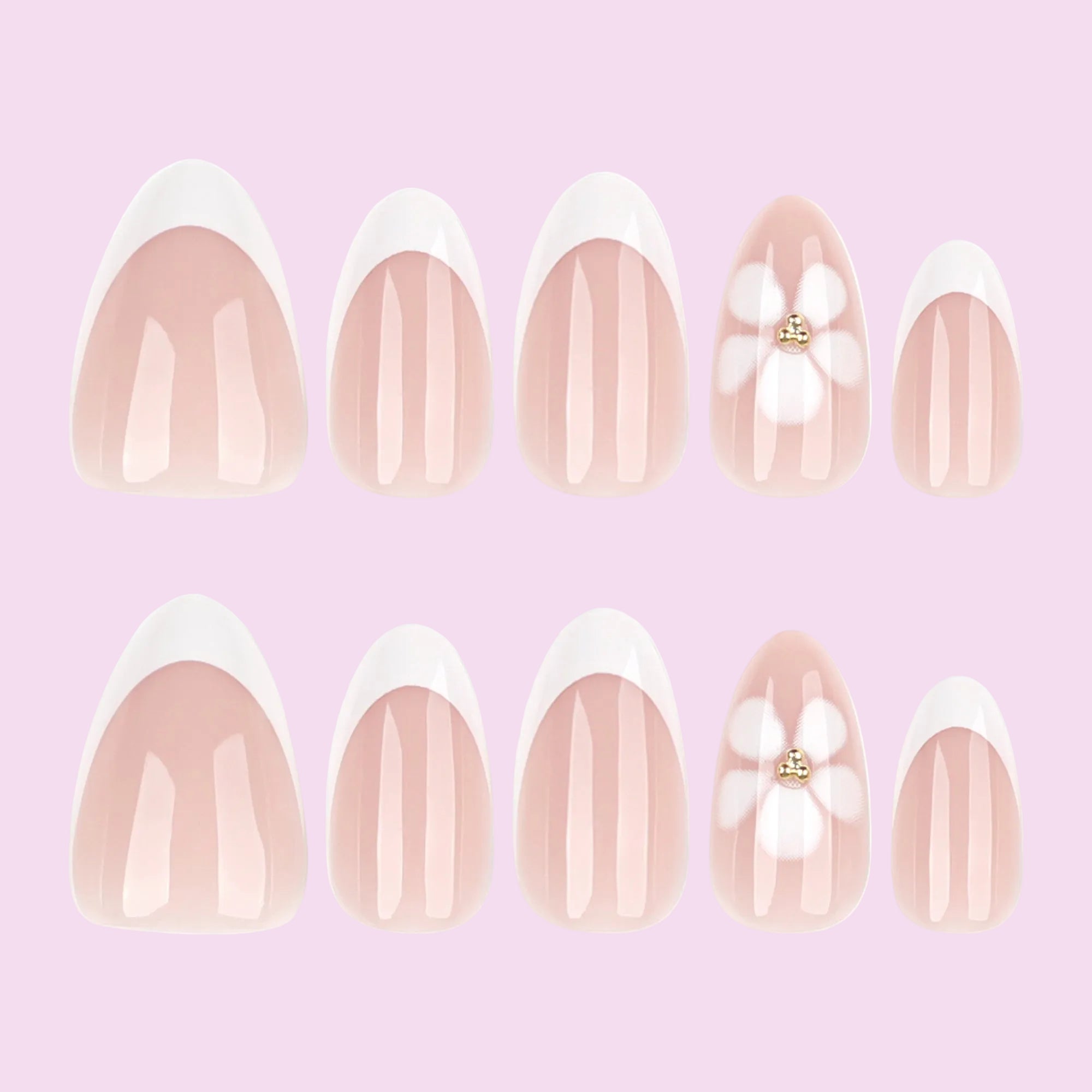 Rose Gold Wave Accent Nails
