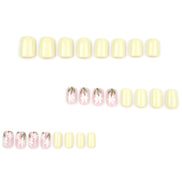 Daisy Floral & Butter Yellow Press-On Nails