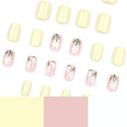 Daisy Floral & Butter Yellow Press-On Nails