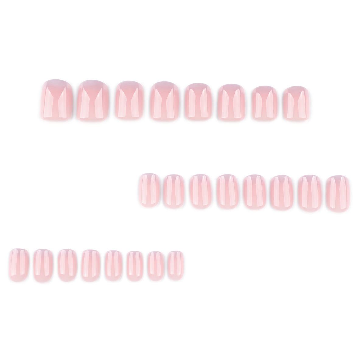 Milky Blush Pink Press on Nails
