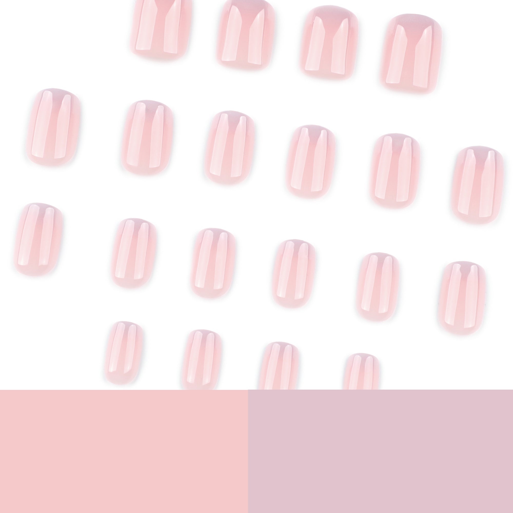 Milky Blush Pink Press on Nails