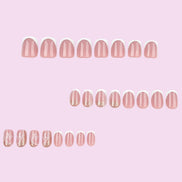 Rose Gold Butterfly French Press-On Nails