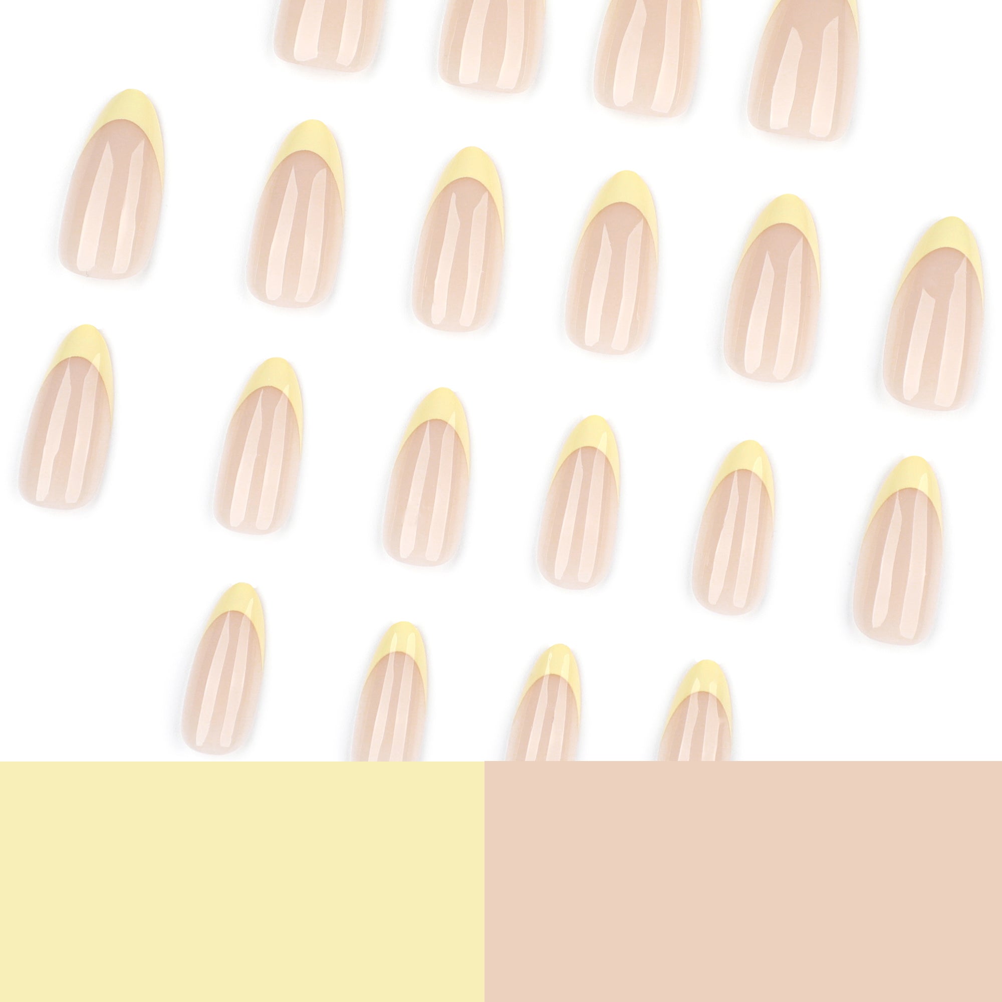 Butter Yellow French Press-On Nails