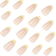 Butter Yellow French Press-On Nails