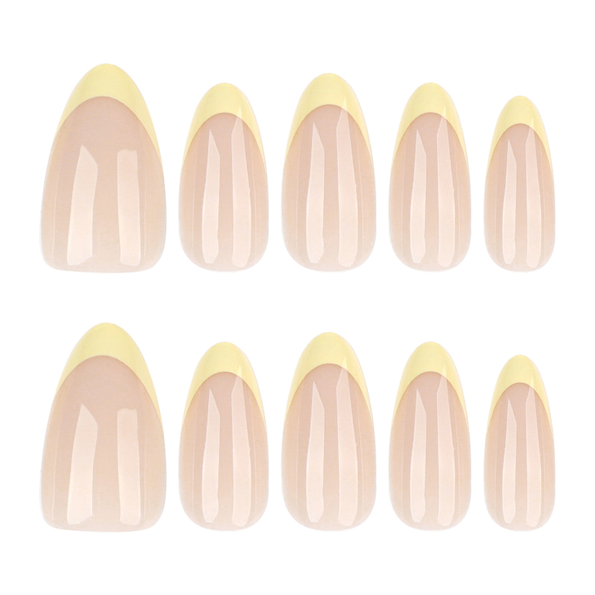 Soft Lemon French Tip Nails
