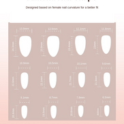 Cherry Pearl Sheer Press-On Nails