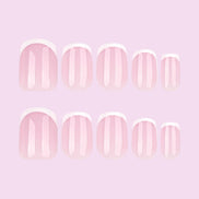 Leopard Accent Nude Press-On Nails