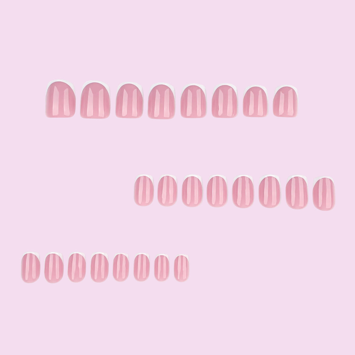 Pink Mix Pattern Press-On Nails