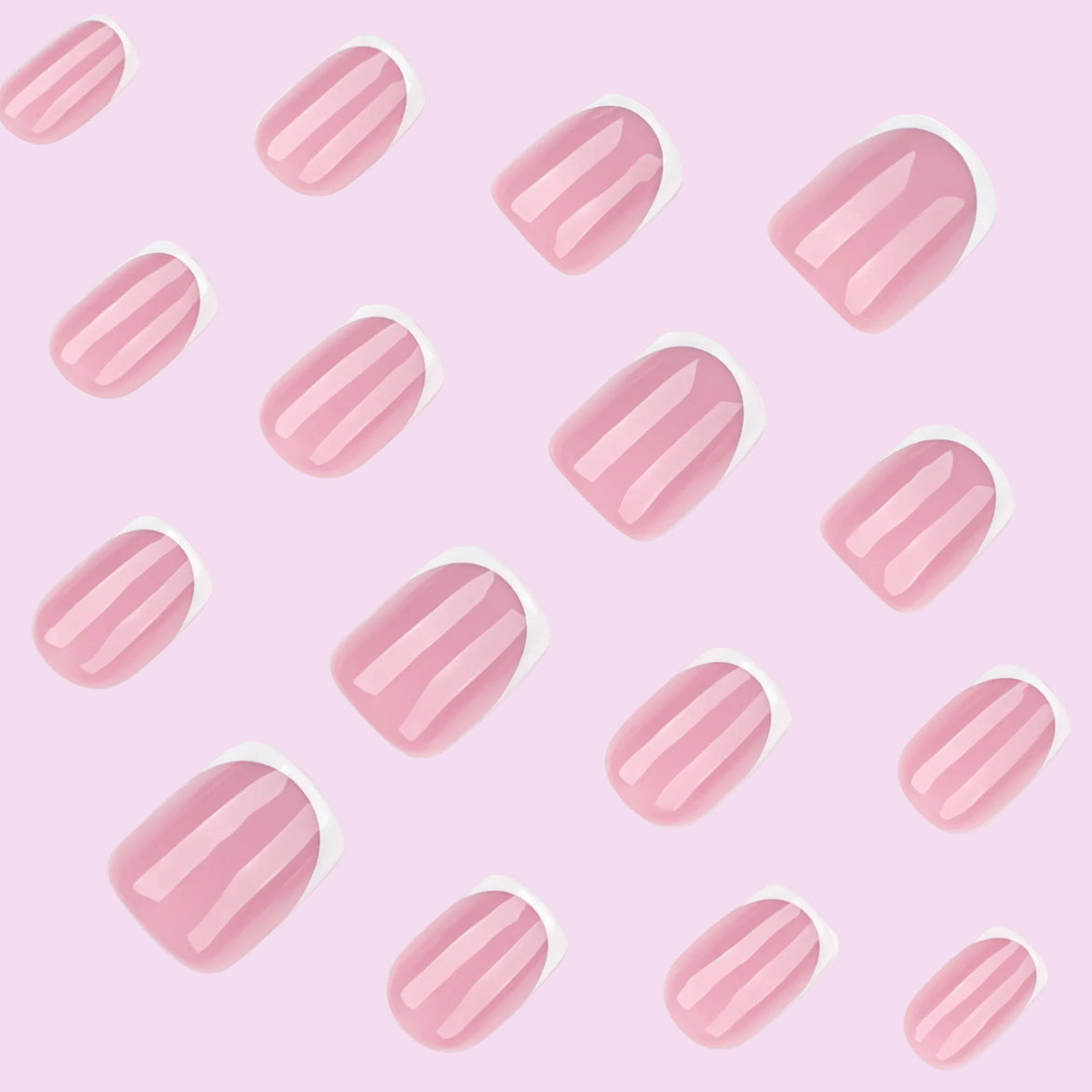 Pink Mix Pattern Press-On Nails