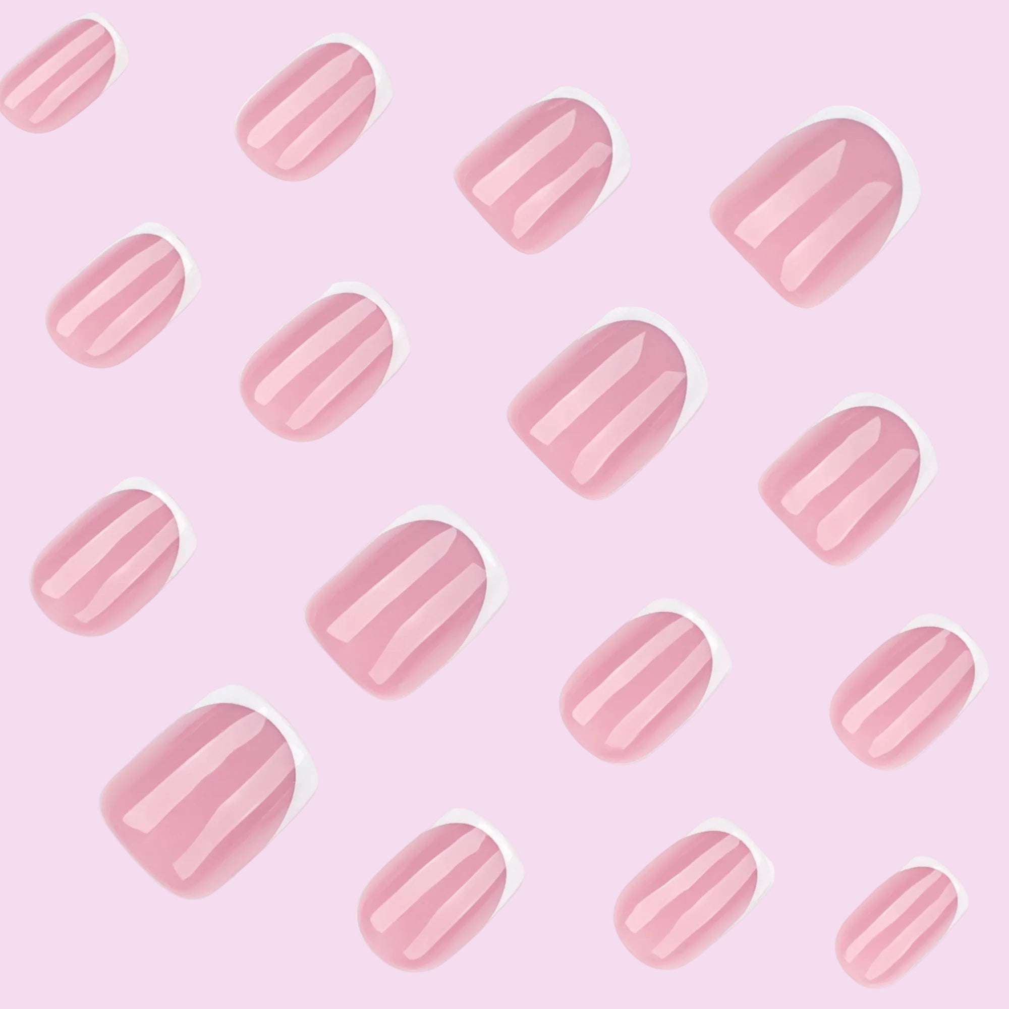 Pink Mix Pattern Press-On Nails