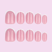 Pink Mix Pattern Press-On Nails