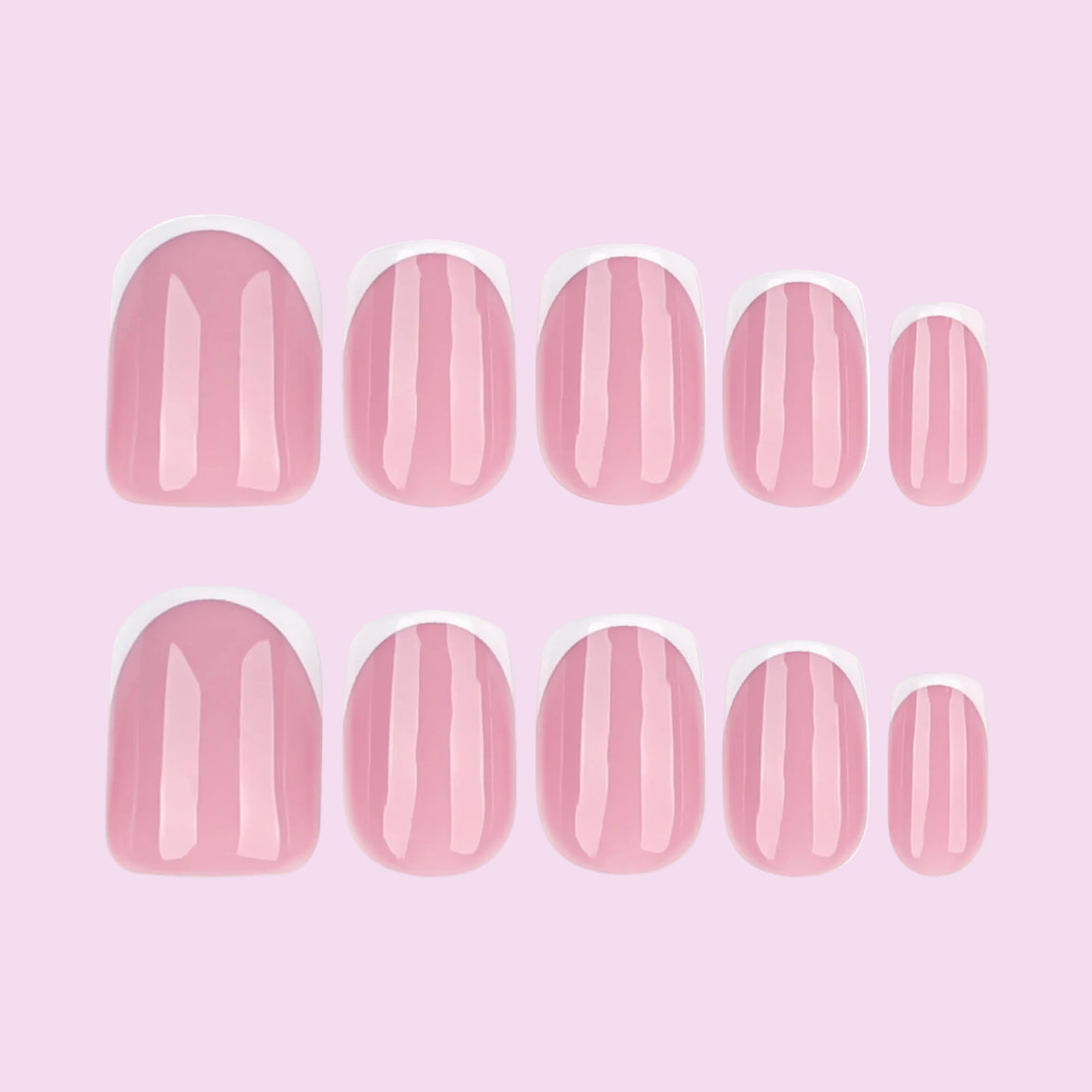Pink Mix Pattern Press-On Nails