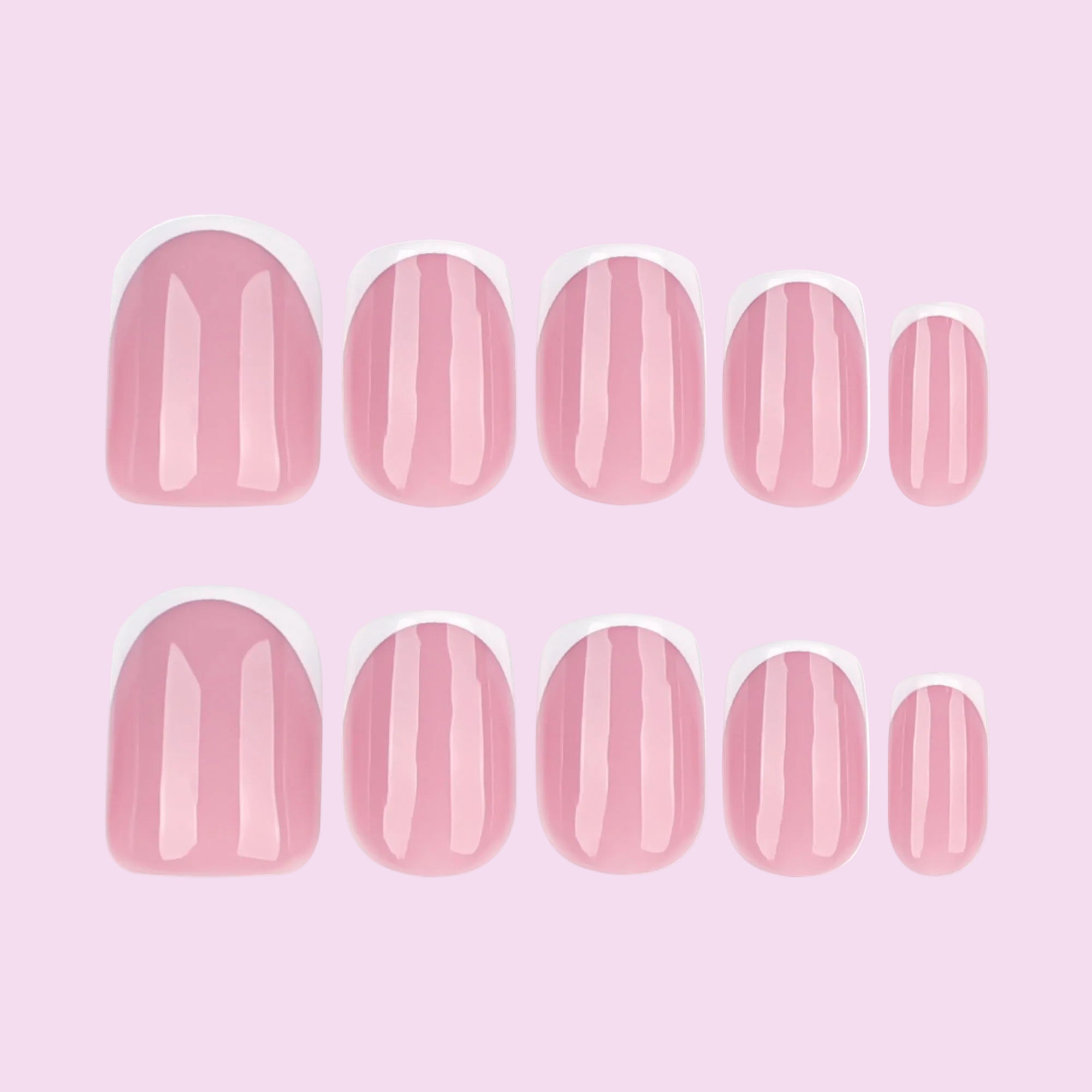 Pink Mix Pattern Press-On Nails