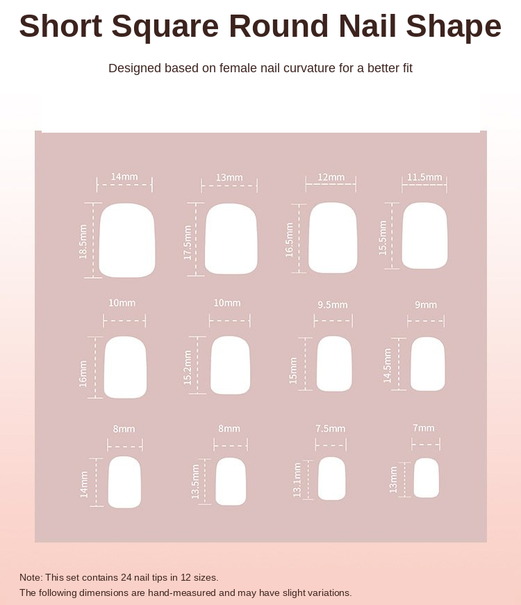 Pink Mix Pattern Press-On Nails