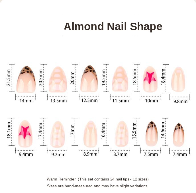 Pink Glitter Starfish Press-On Nails