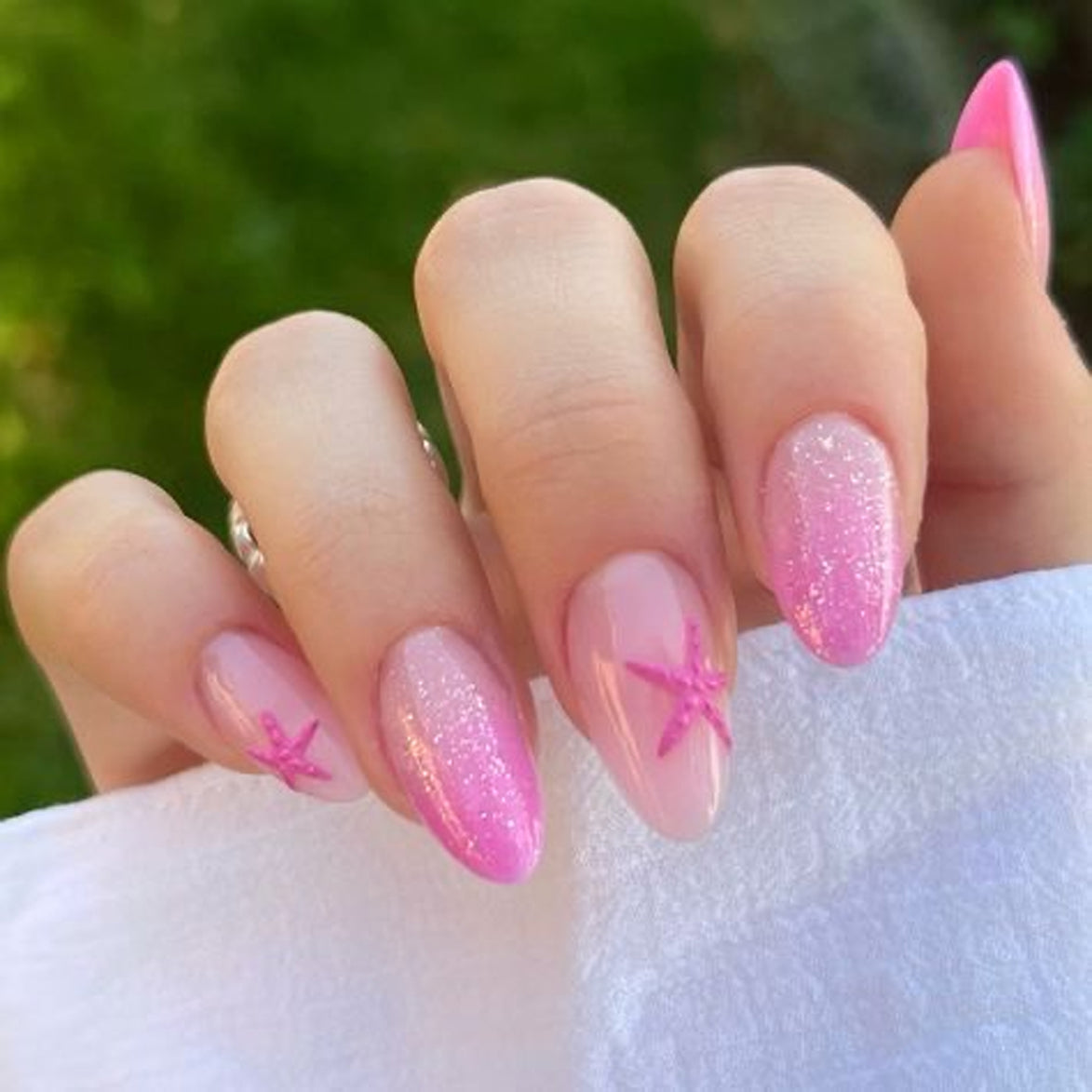 Cherry Accent Red Press-On Nails