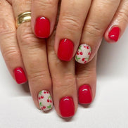 Leopard French Accent Press-On Nails