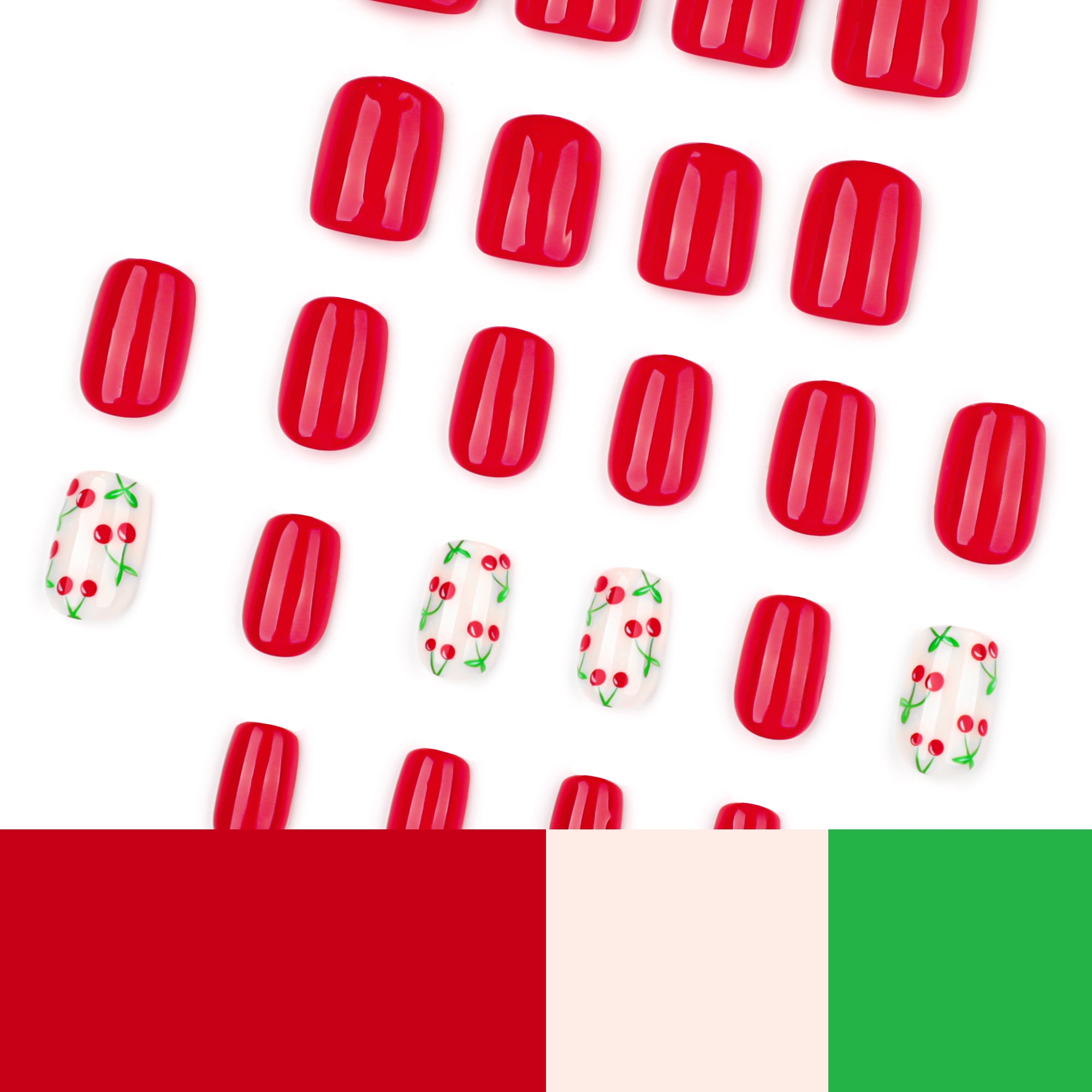 Leopard French Accent Press-On Nails