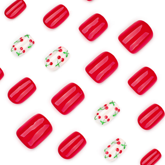 Leopard French Accent Press-On Nails