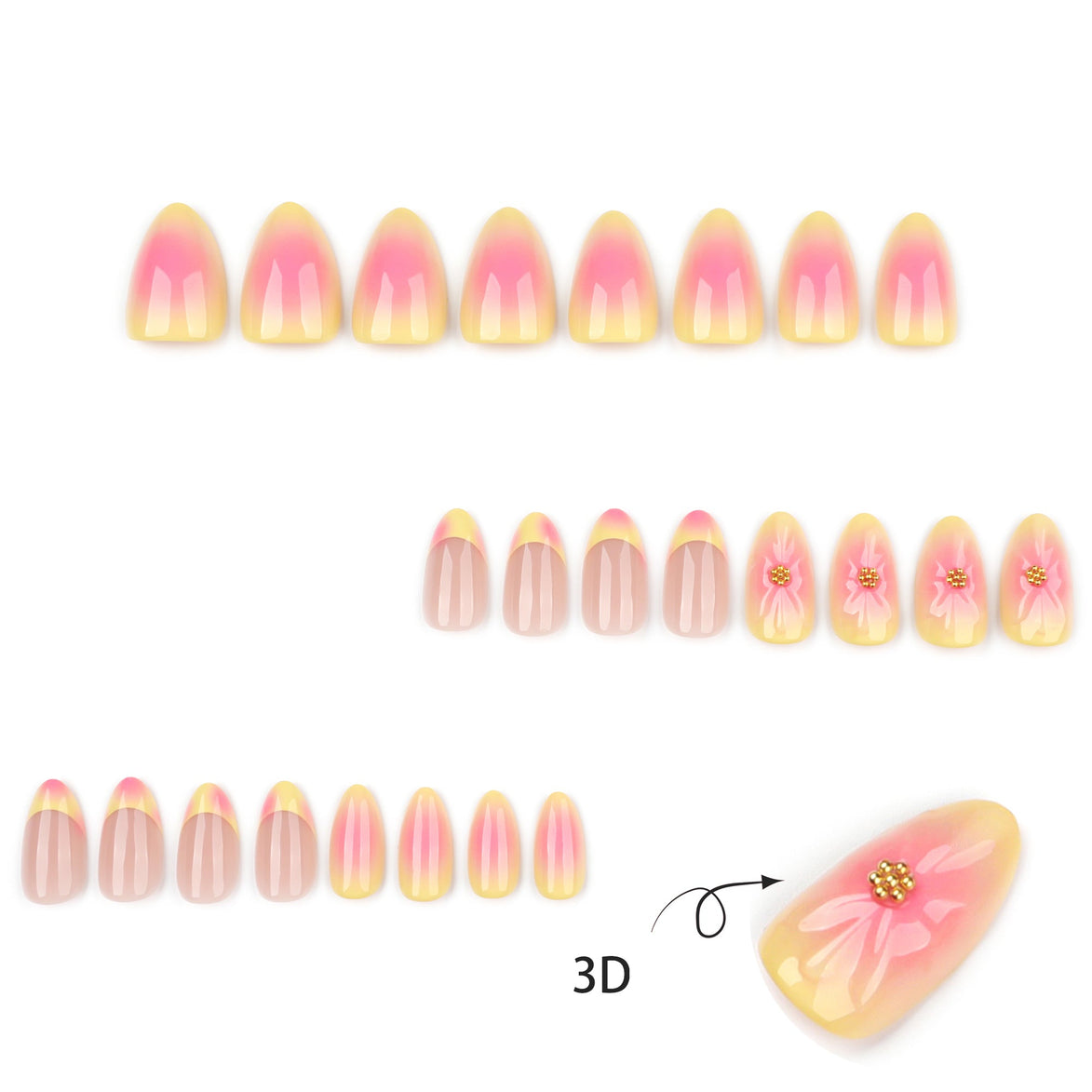 Pink Plaid Mix Press-On Nails