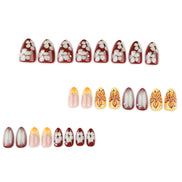 Autumn Harvest Floral Press-On Nails
