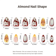 Pink Star Gloss Press-On Nails
