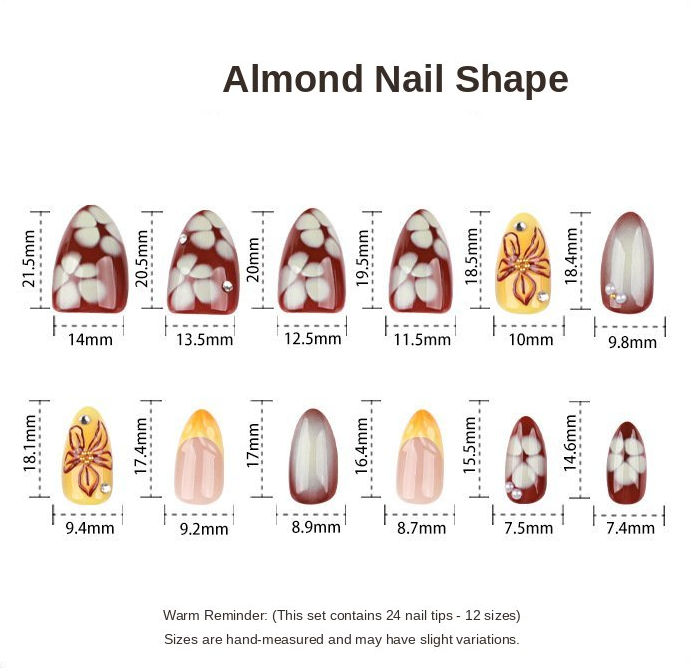 Pink Star Gloss Press-On Nails