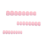 Red Glitter Bow Accent Press-On Nails