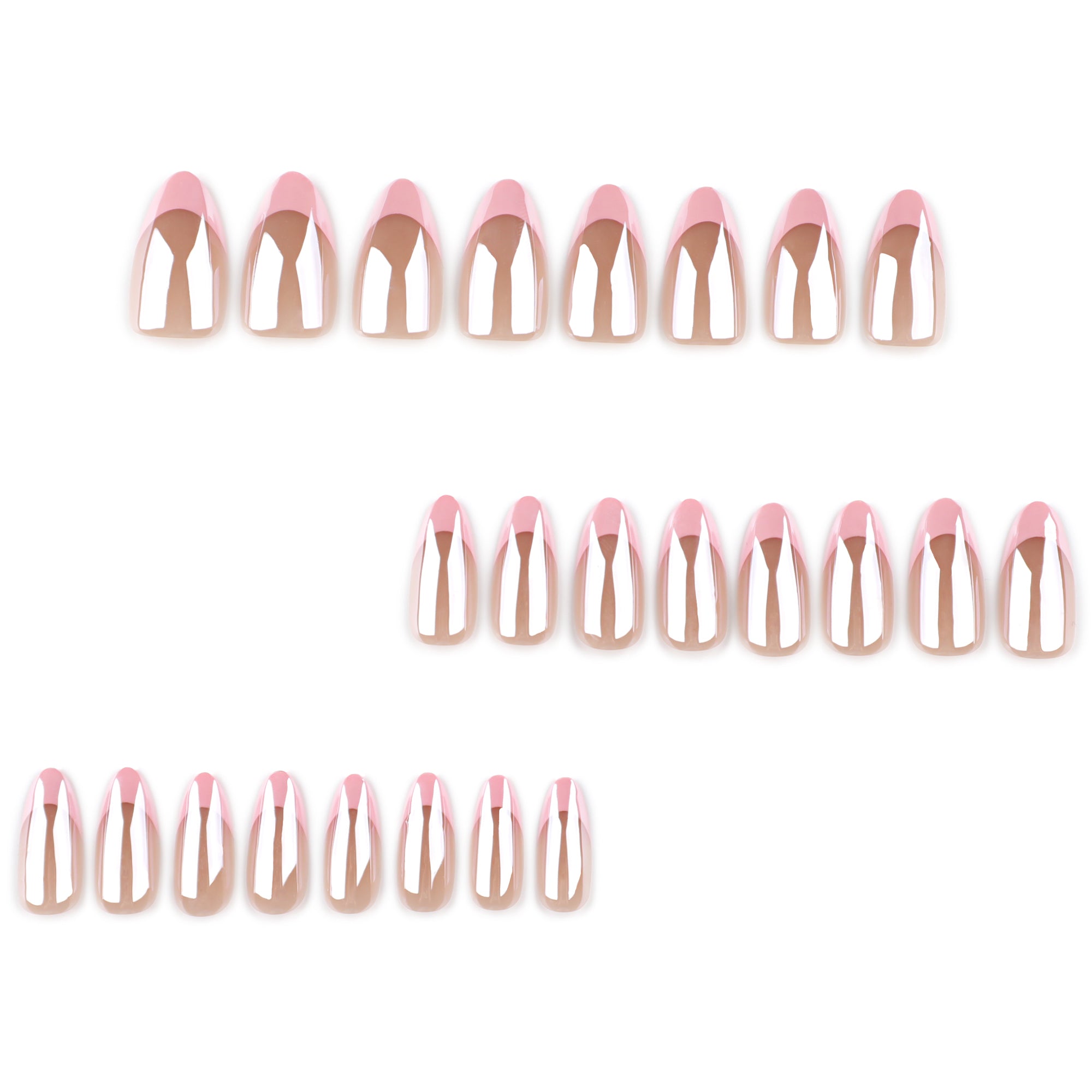 Rose Gold Chrome French Press-On Nails