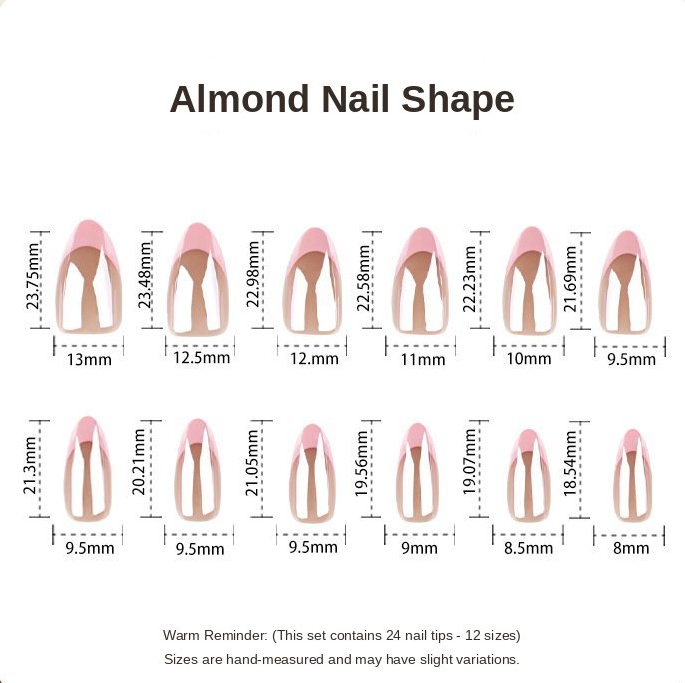 Classic Pink French Nails