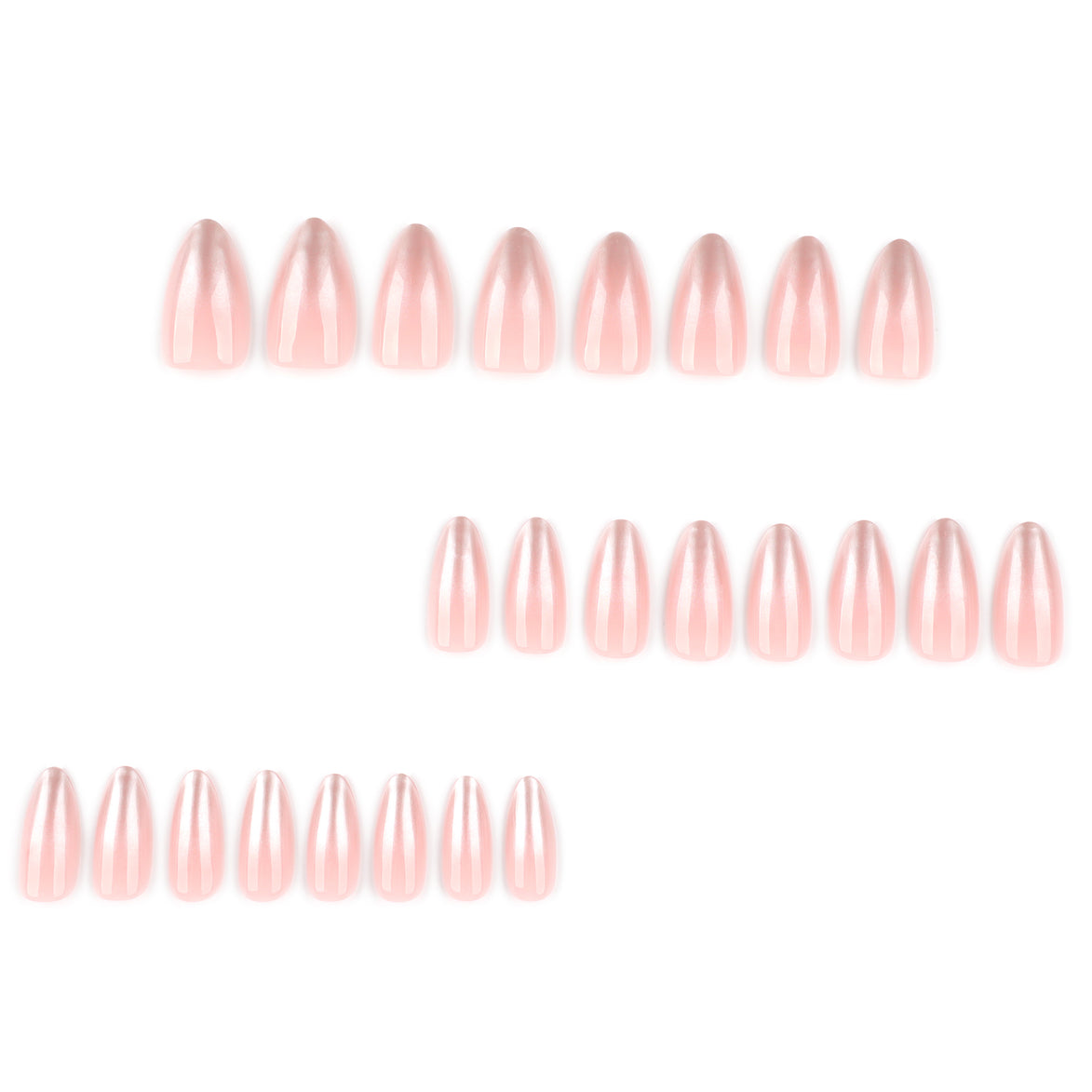 Pearl Chrome Ombré Press-On Nails